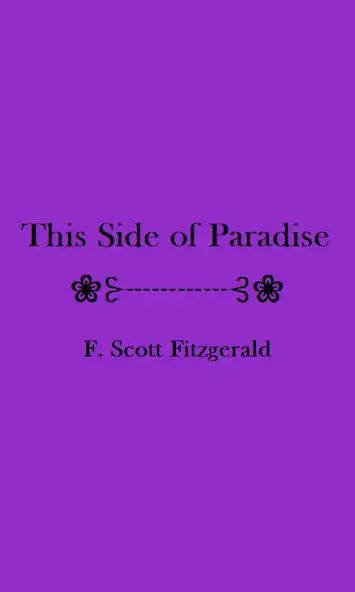 Play This Side of Paradise - eBook  and enjoy This Side of Paradise - eBook with UptoPlay