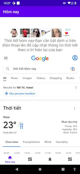 Play Thời tiết hôm nay-The weather as an online game Thời tiết hôm nay-The weather with UptoPlay