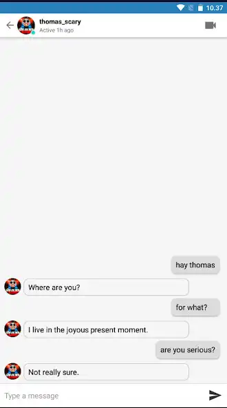 Play Thomas Exe Scary Call and chat as an online game Thomas Exe Scary Call and chat with UptoPlay