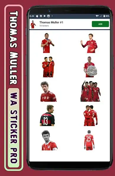 Play Thomas Muller - WA Sticker Pro as an online game Thomas Muller - WA Sticker Pro with UptoPlay