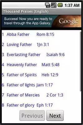 Play Thousand Praises (English)