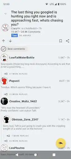 Play Threaddit for Reddit as an online game Threaddit for Reddit with UptoPlay