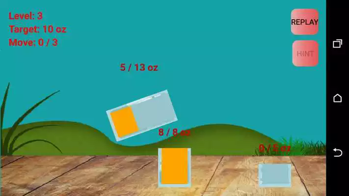 Play Three Glass Puzzle