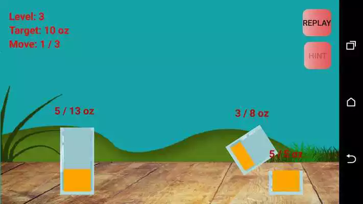Play Three Glass Puzzle