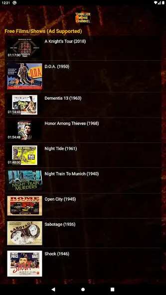 Play Thriller Movie Channel  and enjoy Thriller Movie Channel with UptoPlay