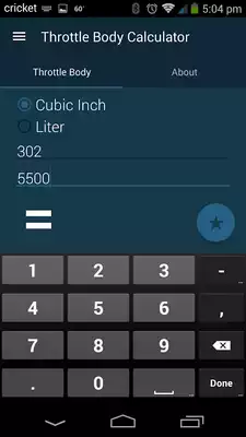 Play Throttle Body Size Calculator