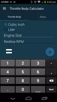 Play Throttle Body Size Calculator