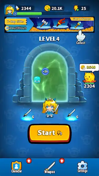Play Throwing Weapons:Pinball game as an online game Throwing Weapons:Pinball game with UptoPlay