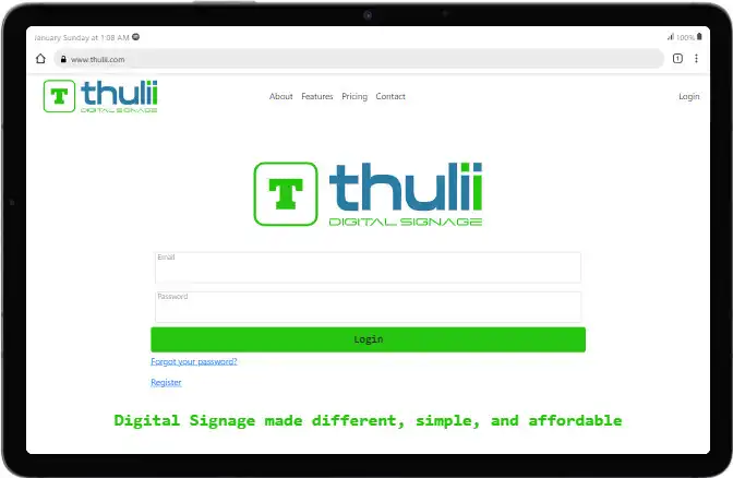Play Thulii Digital Signage as an online game Thulii Digital Signage with UptoPlay