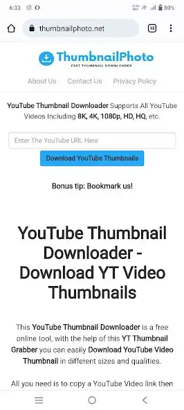 Play Thumbnail Grabber  and enjoy Thumbnail Grabber with UptoPlay