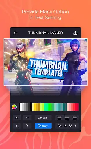 Play Thumbnail Maker: Cover Maker And Banner Maker as an online game Thumbnail Maker: Cover Maker And Banner Maker with UptoPlay