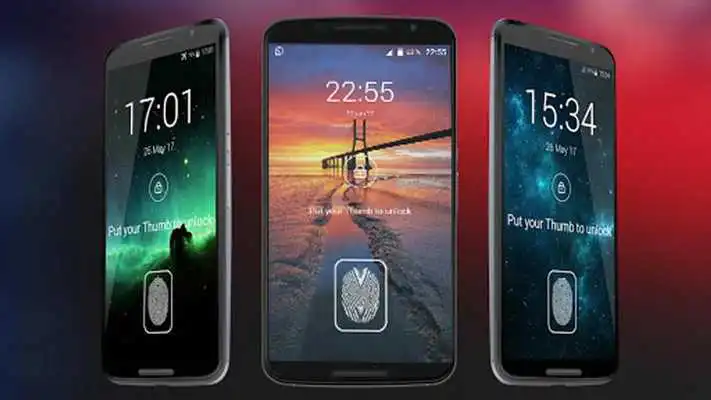 Play thumbprint Lock Screen app Prank