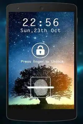 Play thumbprint Lock Screen app Prank