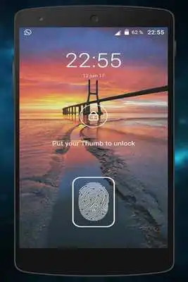 Play thumbprint Lock Screen app Prank