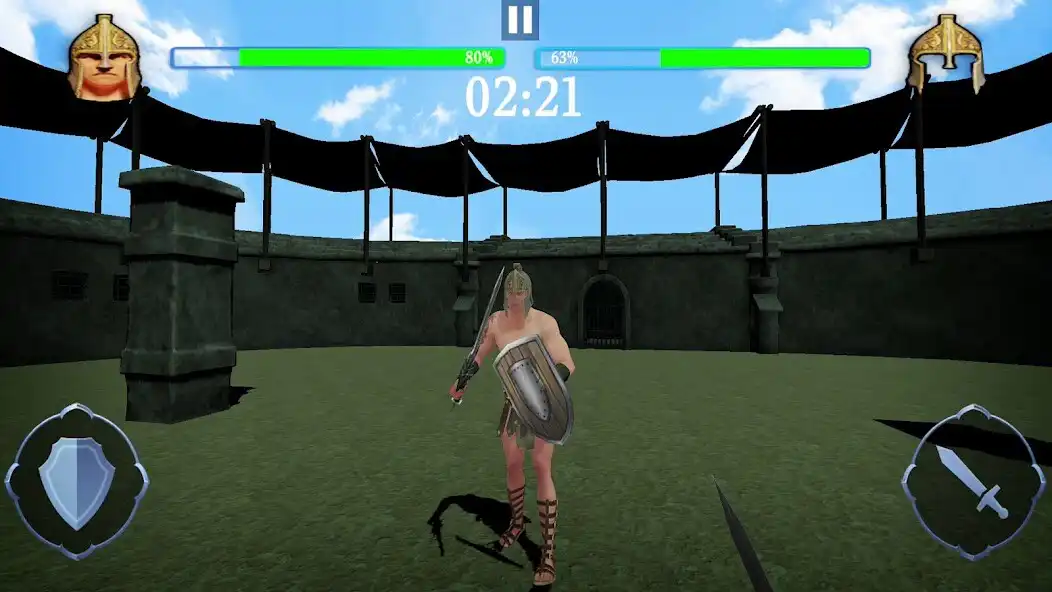 Play Thunder Gladiator: Action Game as an online game Thunder Gladiator: Action Game with UptoPlay