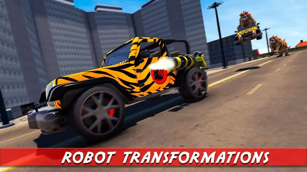 Play Thunder Lion Robot Transform  and enjoy Thunder Lion Robot Transform with UptoPlay