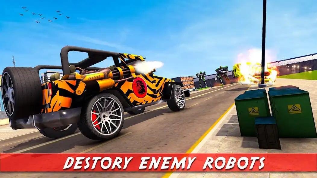 Play Thunder Lion Robot Transform as an online game Thunder Lion Robot Transform with UptoPlay
