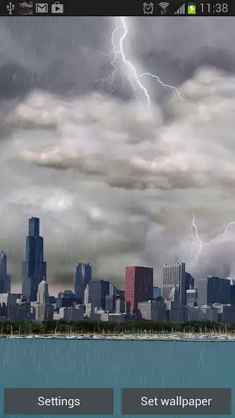 Play Thunderstorm Chicago - LWP as an online game Thunderstorm Chicago - LWP with UptoPlay