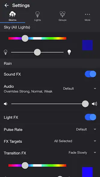 Play Thunderstorm for Hue as an online game Thunderstorm for Hue with UptoPlay