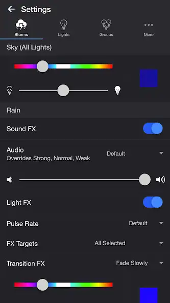 Play Thunderstorm for LIFX as an online game Thunderstorm for LIFX with UptoPlay