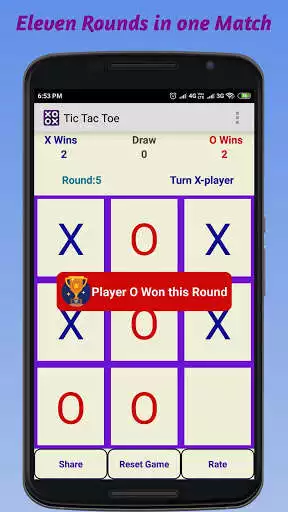 Jouez à Tic Tac Toe 2 Player : XOXO comme jeu en ligne Tic Tac Toe 2 Player : XOXO avec UptoPlay