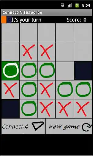 Play TicTacToe + 4 in a row as an online game TicTacToe + 4 in a row with UptoPlay