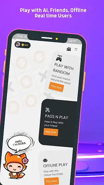 Play Tic Tac Toe Gram: Play With AI as an online game Tic Tac Toe Gram: Play With AI with UptoPlay