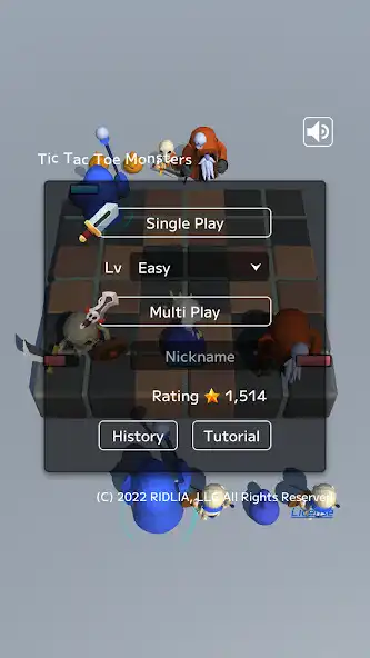 Play Tic Tac Toe Monsters as an online game Tic Tac Toe Monsters with UptoPlay