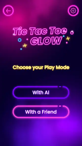 Play Tic Tac Toe Neon: XO Game as an online game Tic Tac Toe Neon: XO Game with UptoPlay