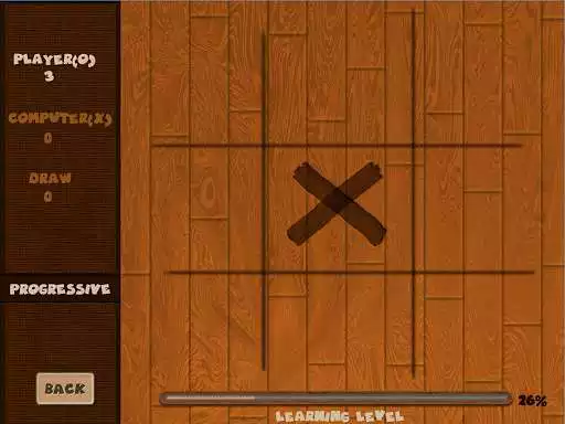 Play TicTacToe Wood as an online game TicTacToe Wood with UptoPlay