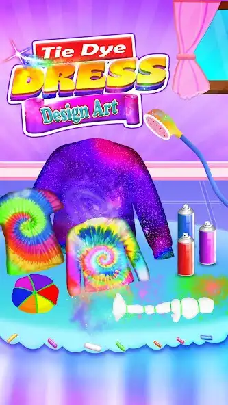 Play Tie Dye Dress Design Art  and enjoy Tie Dye Dress Design Art with UptoPlay