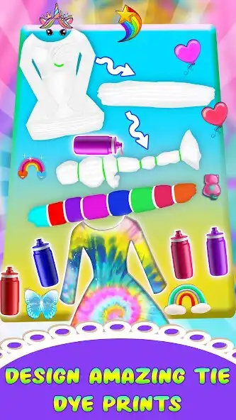 Play Tie Dye Dress Design Art as an online game Tie Dye Dress Design Art with UptoPlay