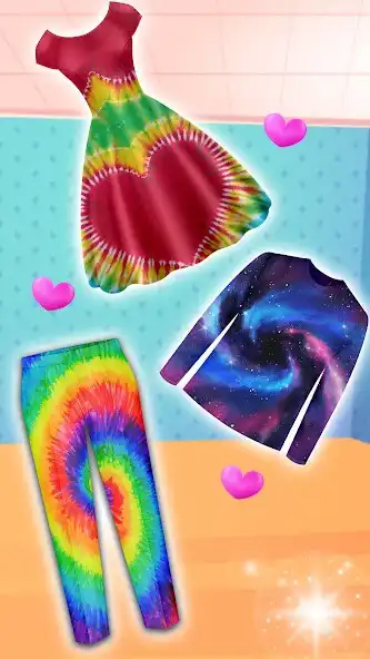 Play Tie Dye Dress Makeup Artist as an online game Tie Dye Dress Makeup Artist with UptoPlay