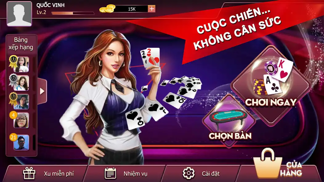 Play Tien len as an online game Tien len with UptoPlay