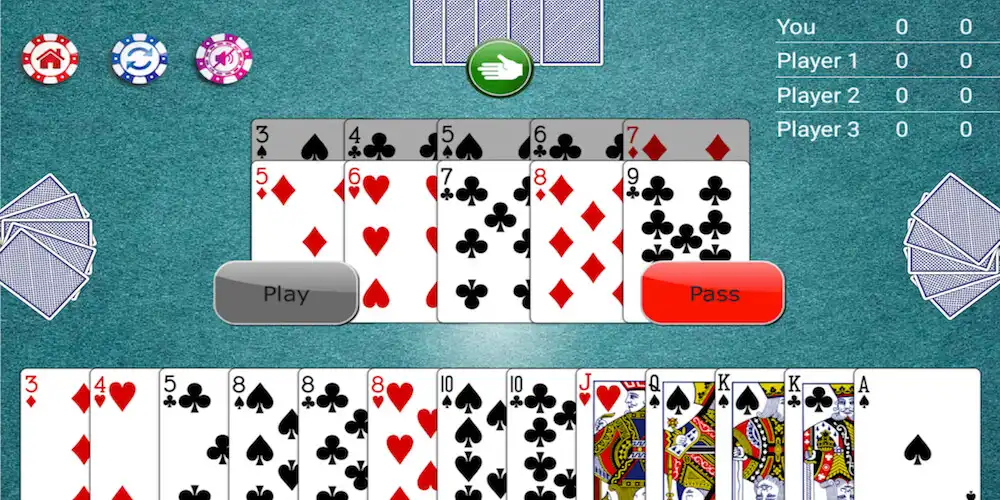 Play Tien Len  Southern Poker as an online game Tien Len  Southern Poker with UptoPlay