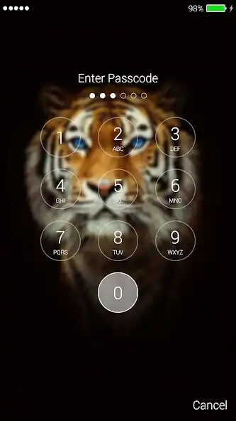 Play Tiger 3D Lock Screen as an online game Tiger 3D Lock Screen with UptoPlay