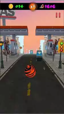 Play Tiger Ball Rolling Rush Sky