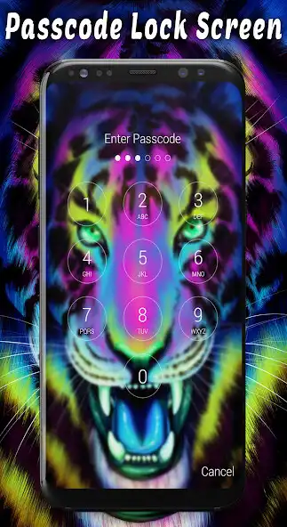 Play Tiger Passcode Lock Screen as an online game Tiger Passcode Lock Screen with UptoPlay
