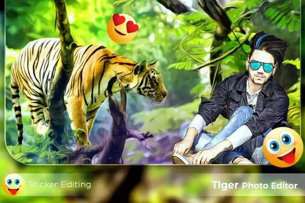 Play Tiger Photo Frames / Tiger Photo Editor