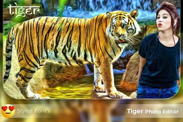 Play Tiger Photo Frames / Tiger Photo Editor
