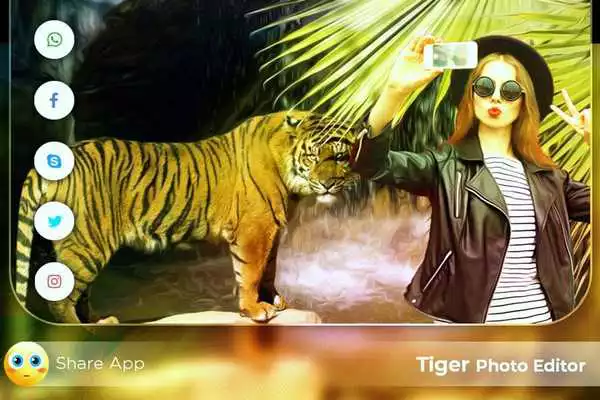 Play Tiger Photo Frames / Tiger Photo Editor