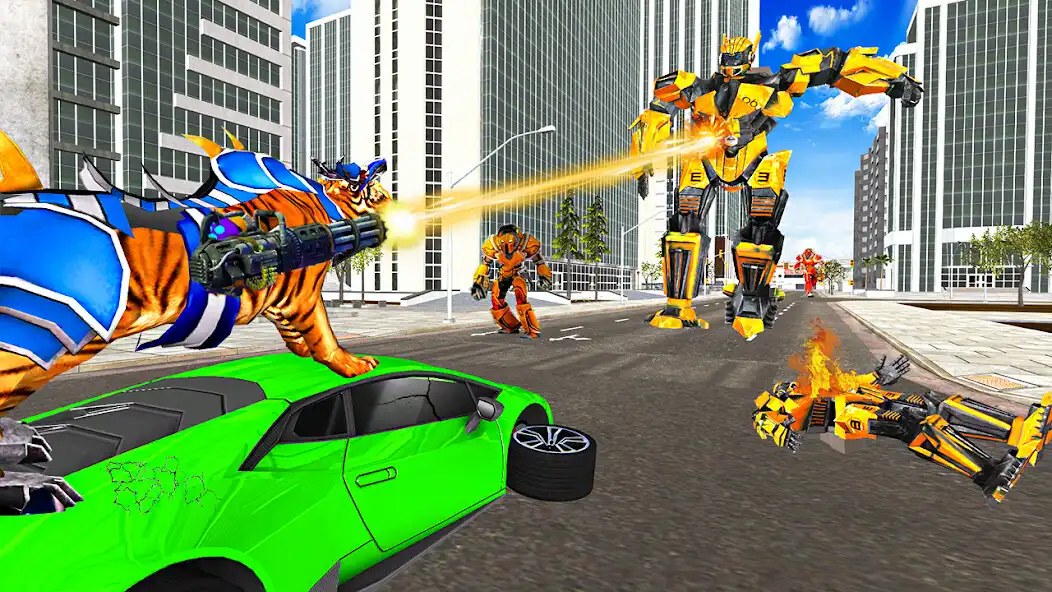 Play Tiger Robot Car Transformation  and enjoy Tiger Robot Car Transformation with UptoPlay