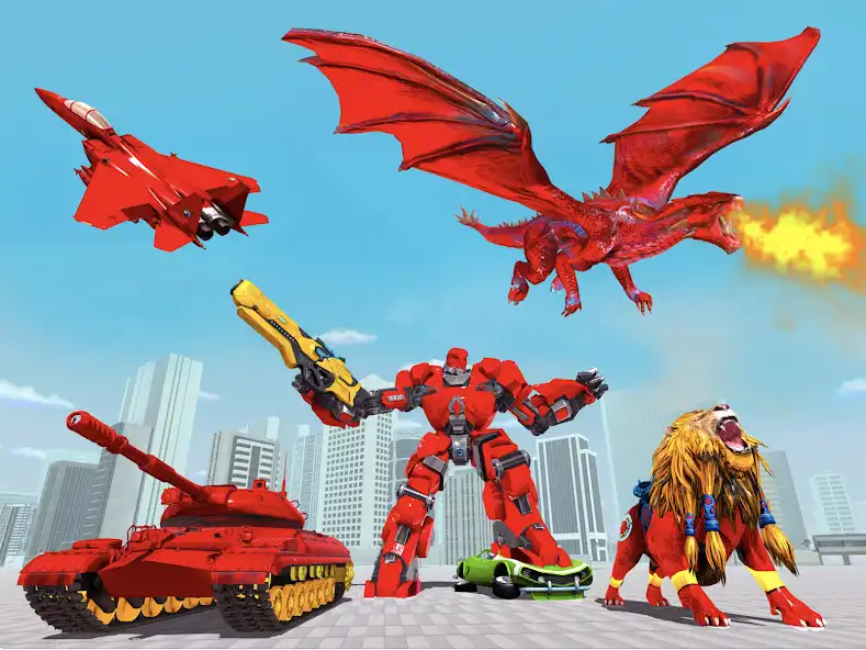 Play Tiger Robot: Car Transform as an online game Tiger Robot: Car Transform with UptoPlay