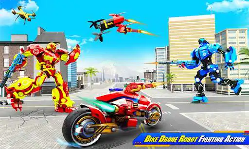 Play Tiger Robot Moto Bike Game as an online game Tiger Robot Moto Bike Game with UptoPlay