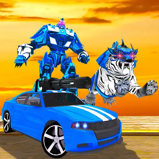 Play Tiger Robot Police Car Shooting:Transforming Games APK