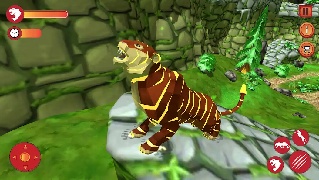 Play Tiger simulator animal game as an online game Tiger simulator animal game with UptoPlay
