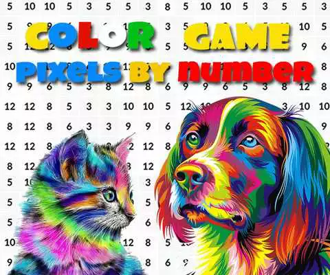 Play Tiger  Wolf Color By Number: Animal Pixel Art