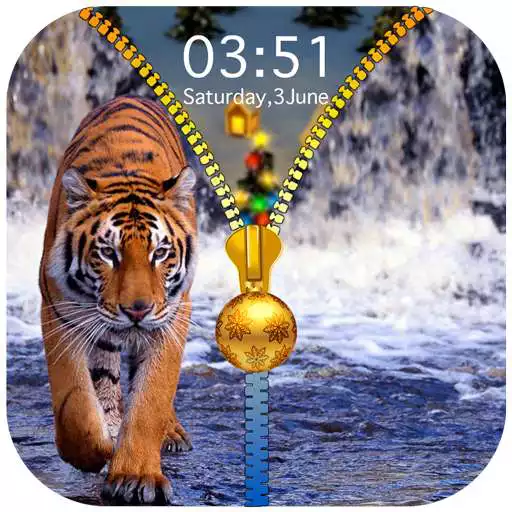 Play Tiger Zipper Lock Screen APK