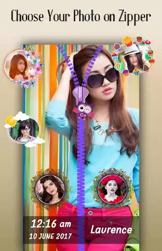 Play Tiger Zipper Lock Screen
