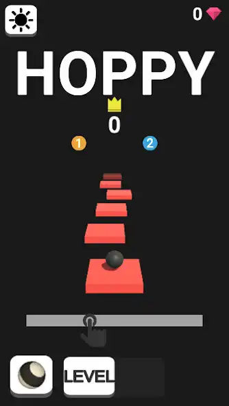 Play Tile Hop Ball 3D as an online game Tile Hop Ball 3D with UptoPlay